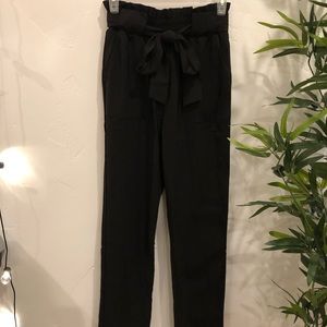 Grace Karin Black Tie Pants